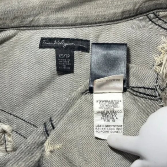True Religion ‘Leah’ Greystone Racer Back Vest - Picture 6 of 6